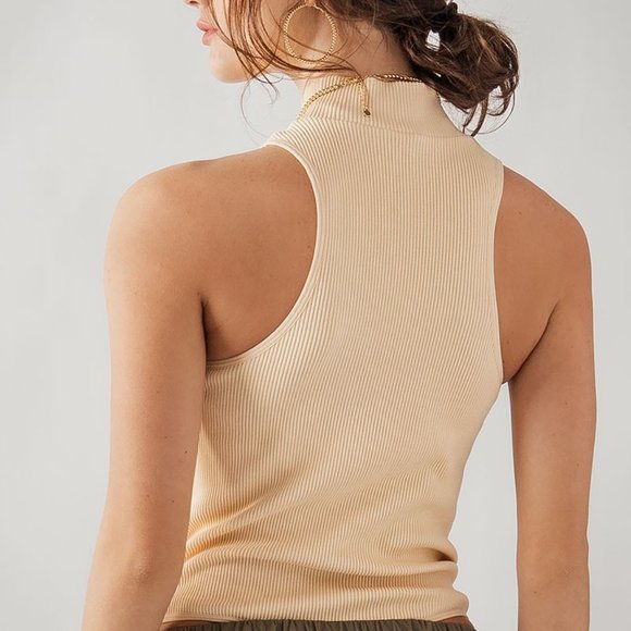 Halter Turtleneck One Piece in Nude - Picture 5 of 5